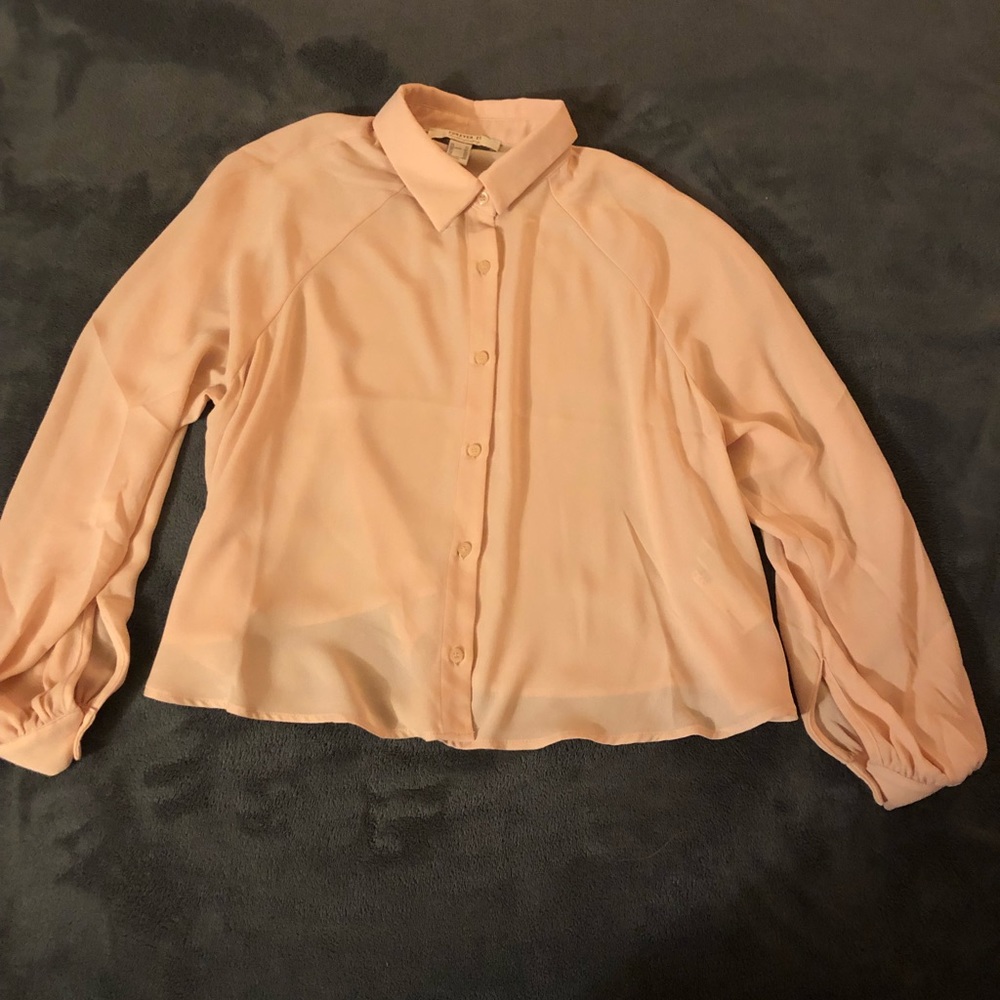 Button down dress shirt, baby pink
